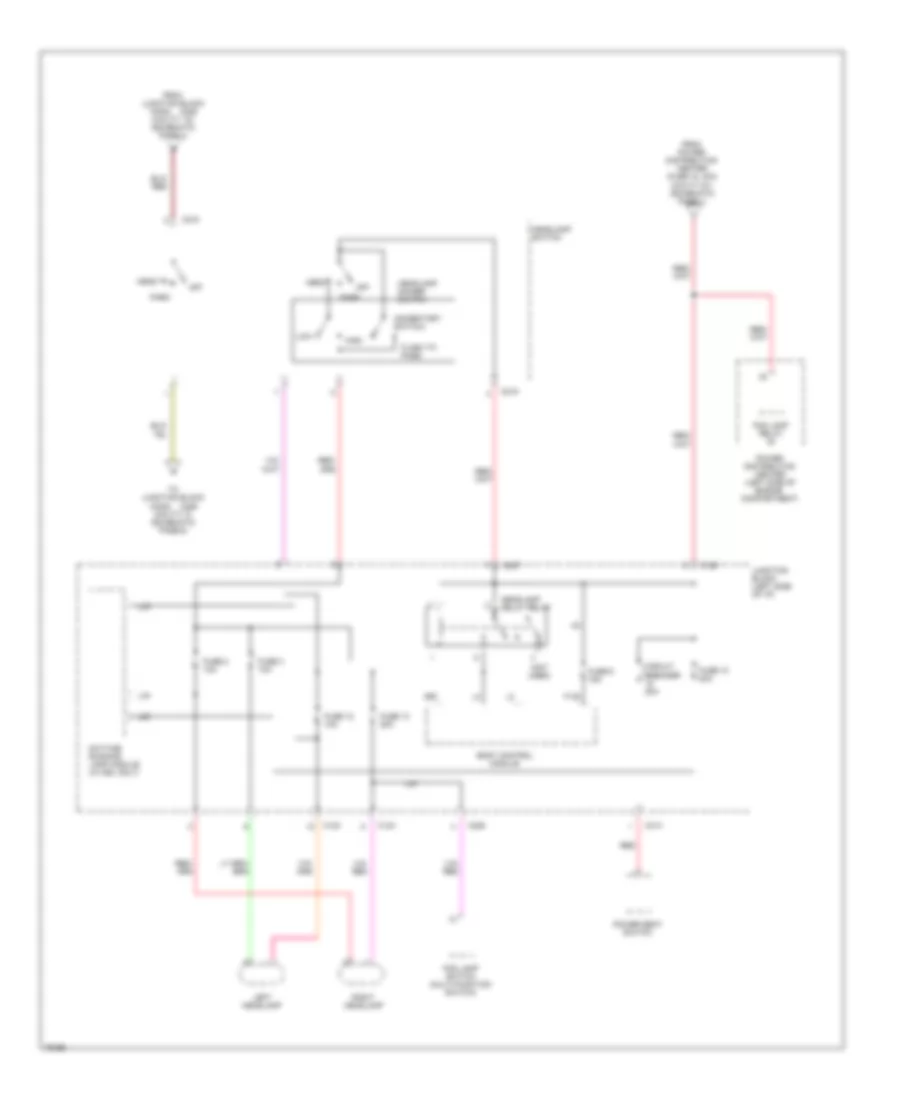 Power Distribution Wiring Diagram (5 of 6) for Chrysler Cirrus LX 1996