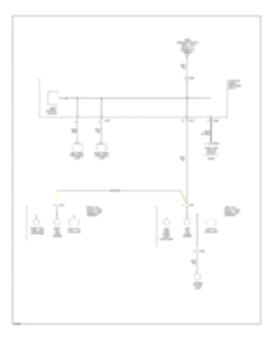 Power Distribution Wiring Diagram (6 of 6) for Chrysler Cirrus LX 1996