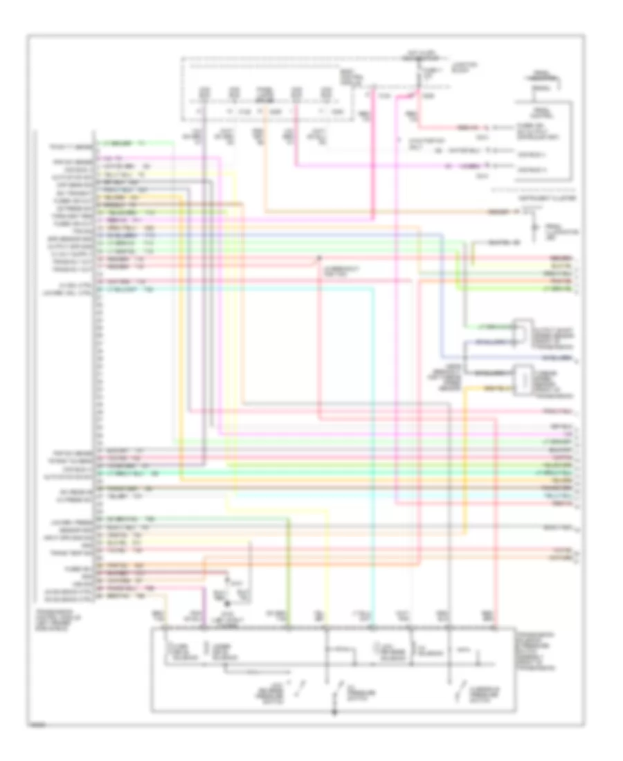 Transmission Wiring Diagram 1 of 4 for Chrysler Cirrus LX 1996
