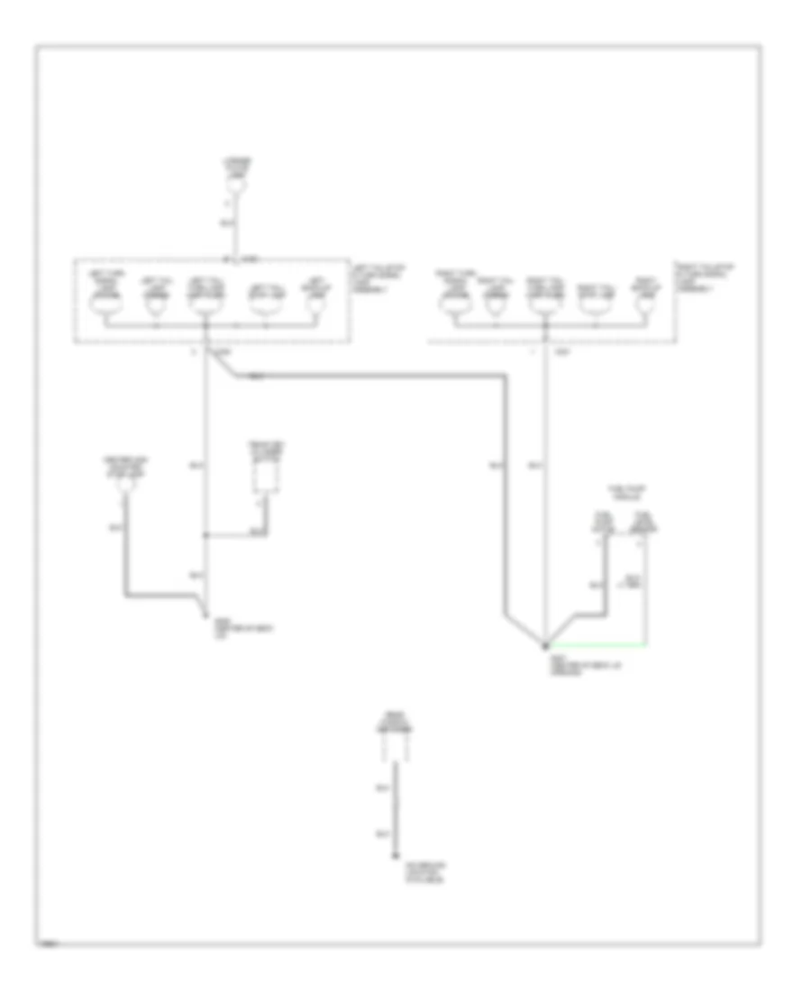 Ground Distribution Wiring Diagram 3 of 3 for Chrysler Cirrus LXi 1996