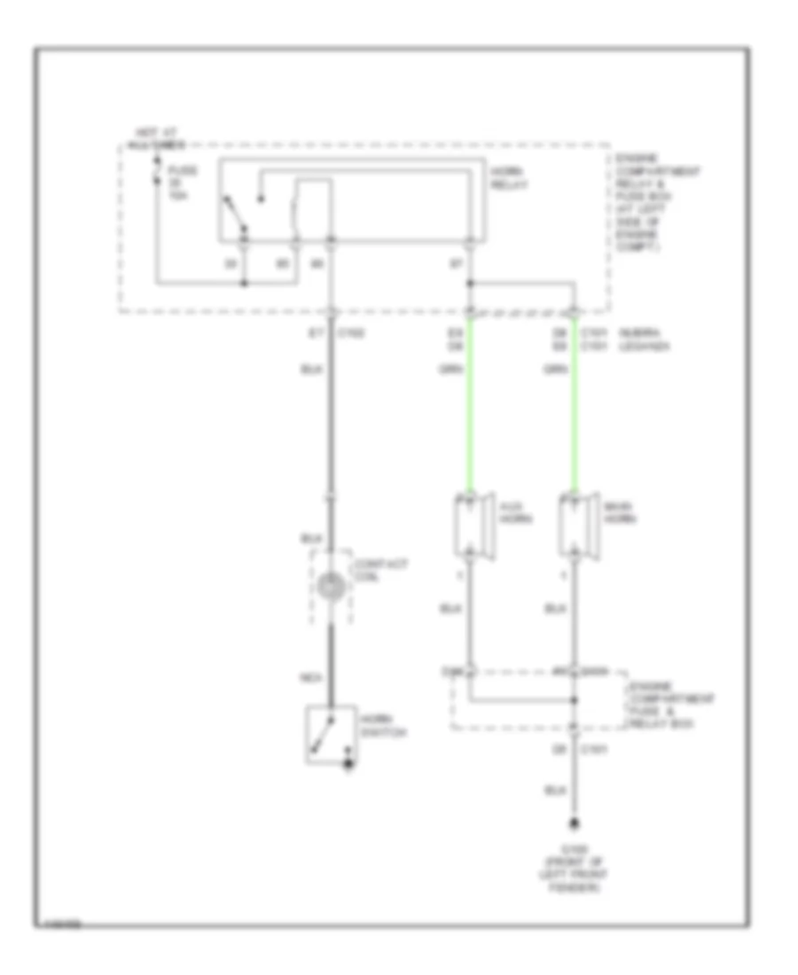 Все схемы для электропроводки Daewoo Nubira SE 2001 Wiring diagrams