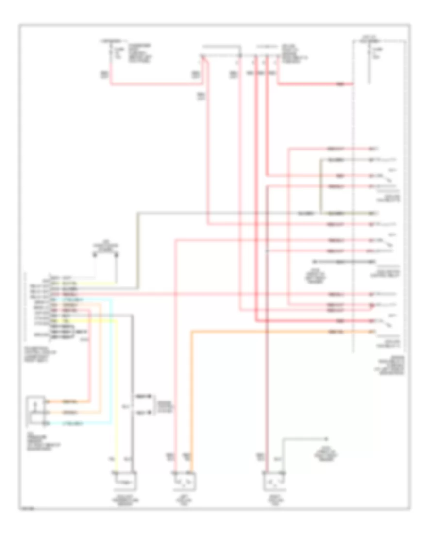 Cooling Fan Wiring Diagram with A C for Daewoo Lanos SE 1999