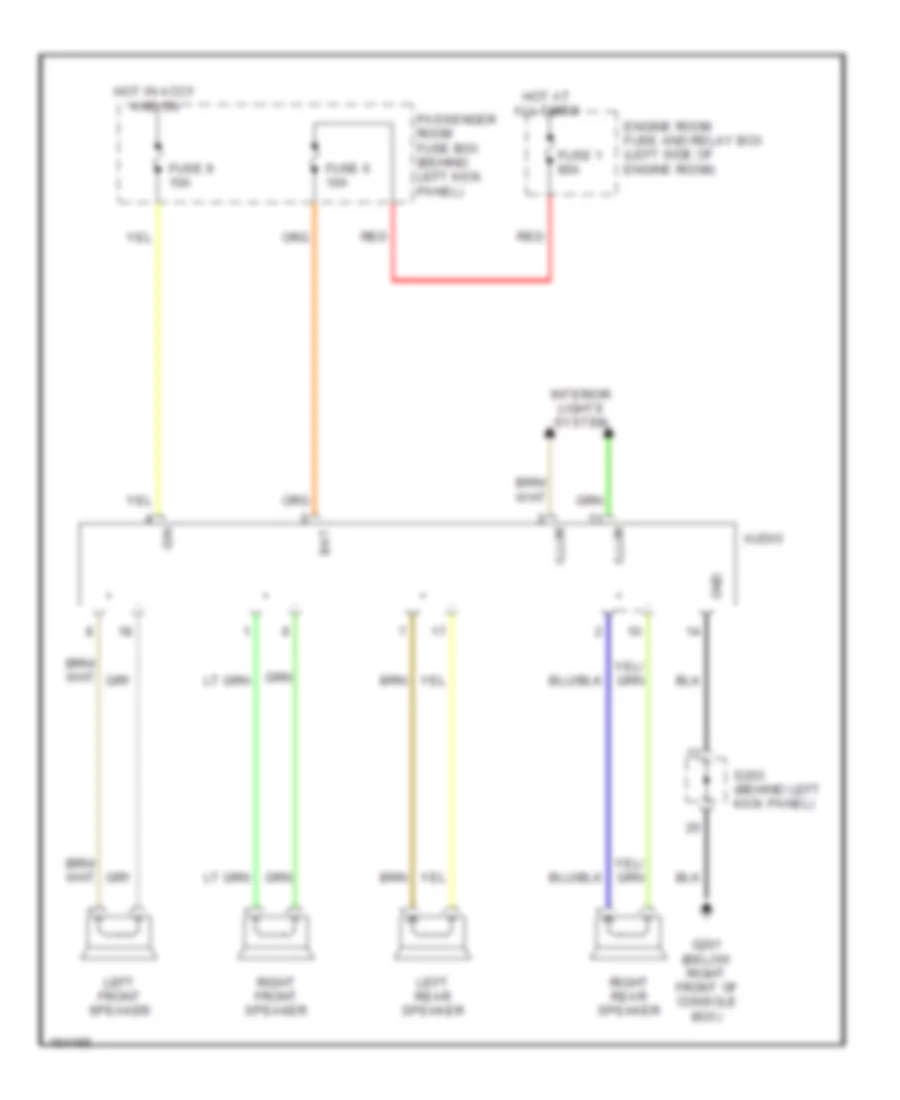 Radio Wiring Diagrams for Daewoo Lanos SX 1999