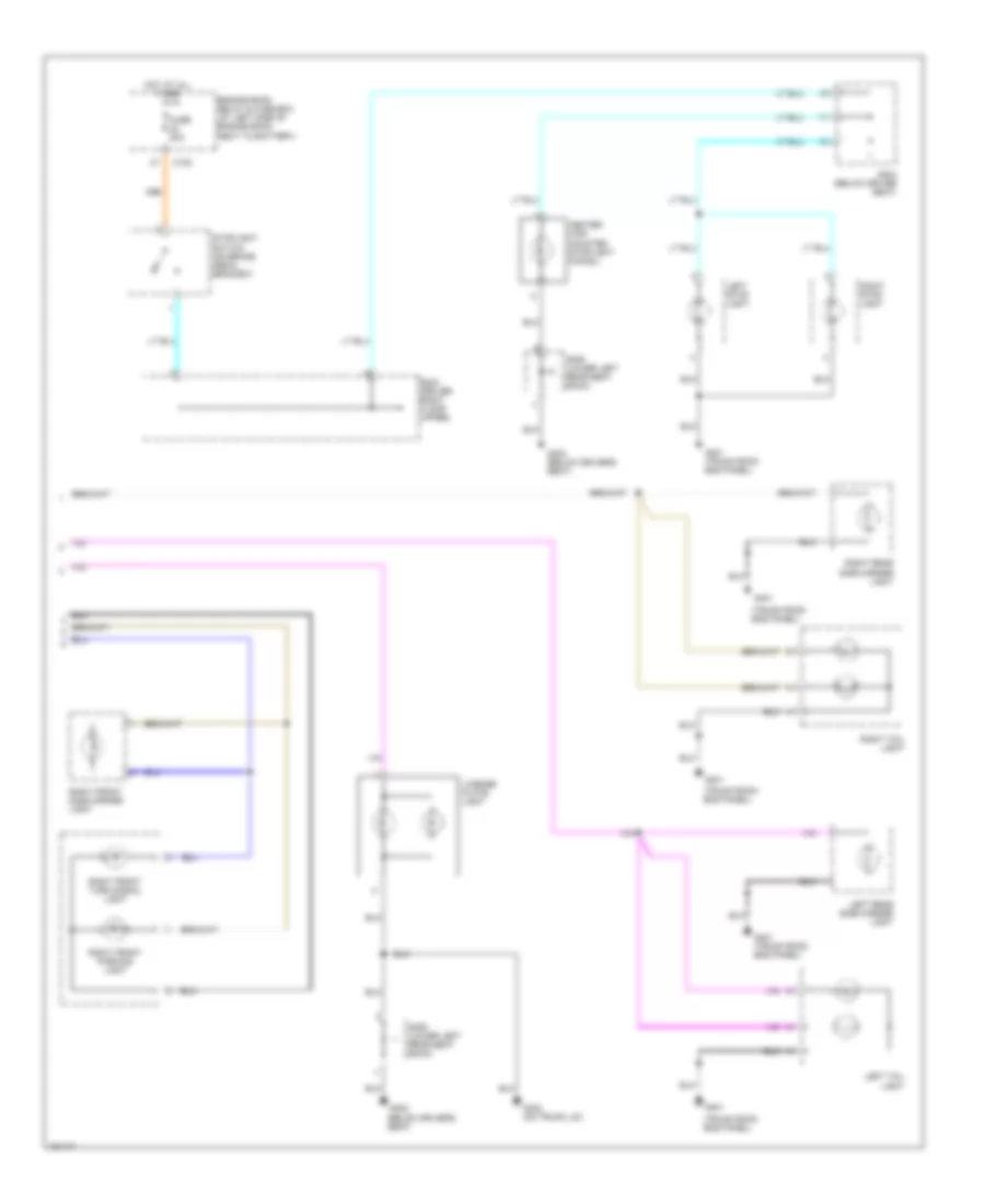 Exterior Lamps Wiring Diagram (2 Of 2) for Daewoo Leganza CDX 1999