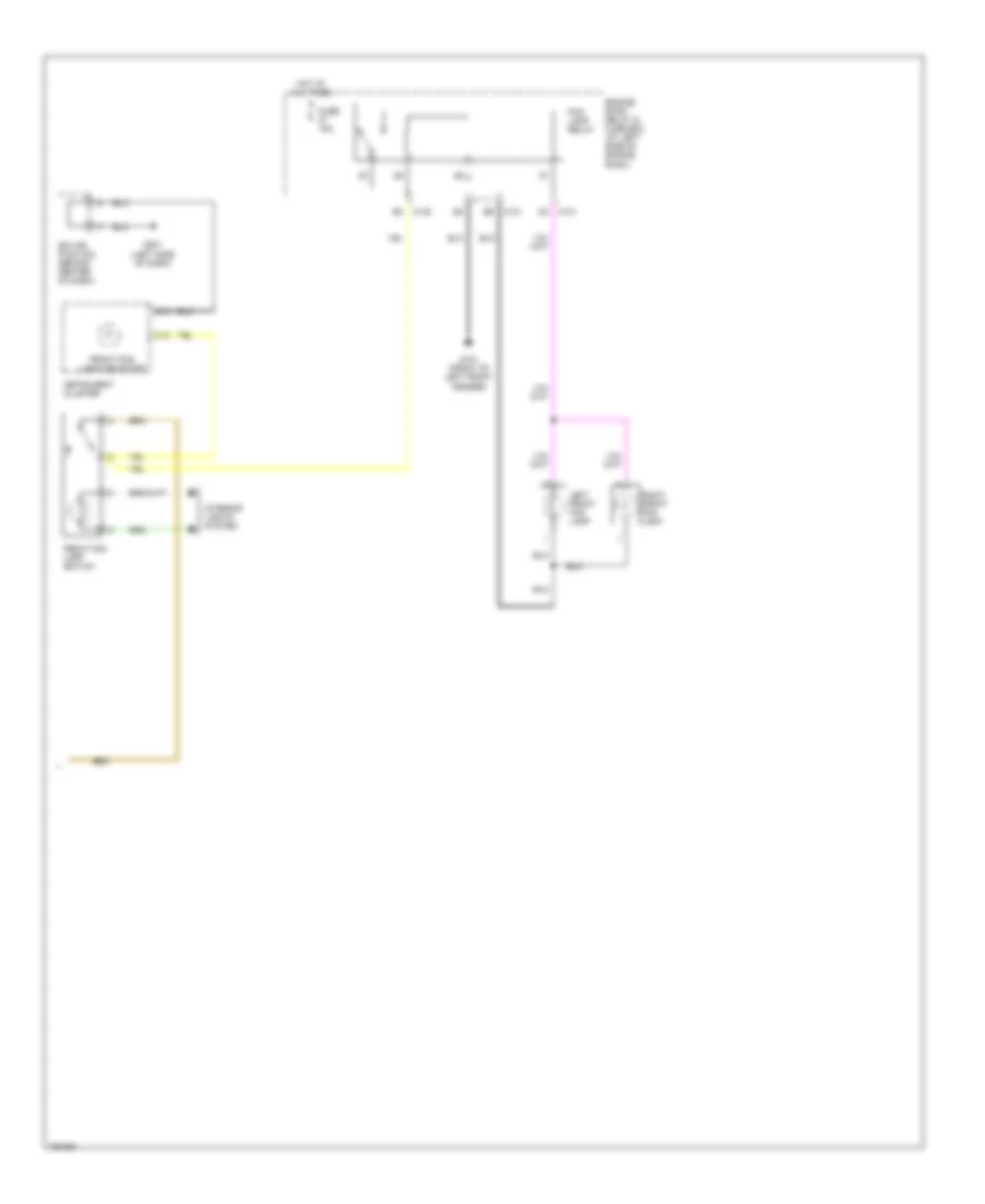 Headlight Wiring Diagram, with DRL (2 Of 2) for Daewoo Leganza CDX 1999