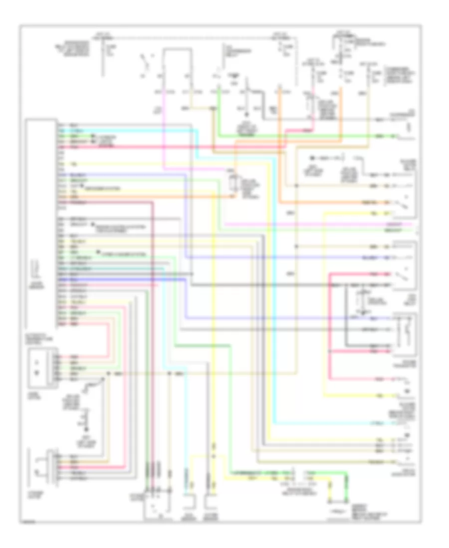 Automatic A C Wiring Diagram 1 Of 2 for Daewoo Leganza SE 1999