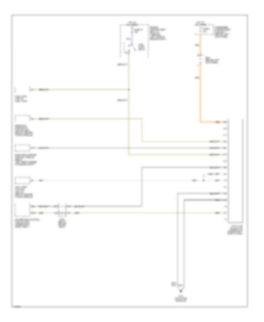 Computer Data Lines Wiring Diagram for Daewoo Lanos S 2000