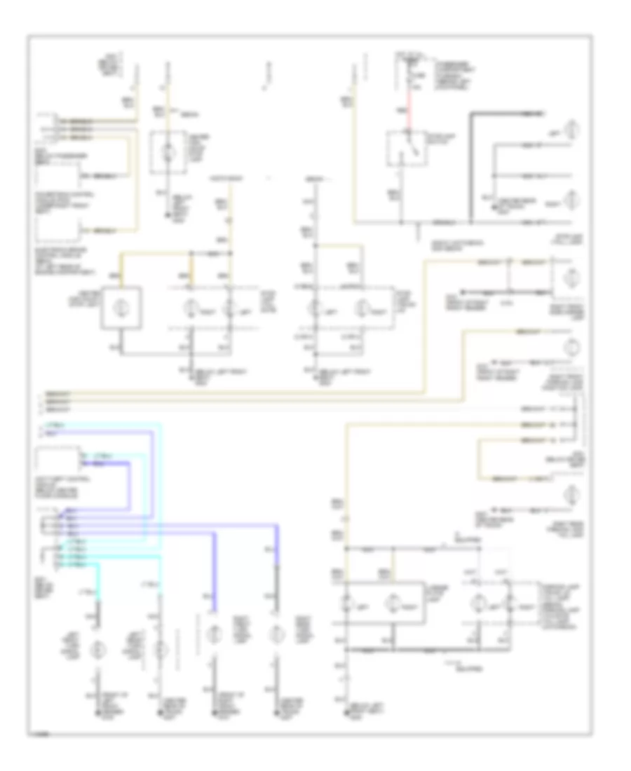 Exterior Lamps Wiring Diagram (2 of 2) for Daewoo Lanos S 2000