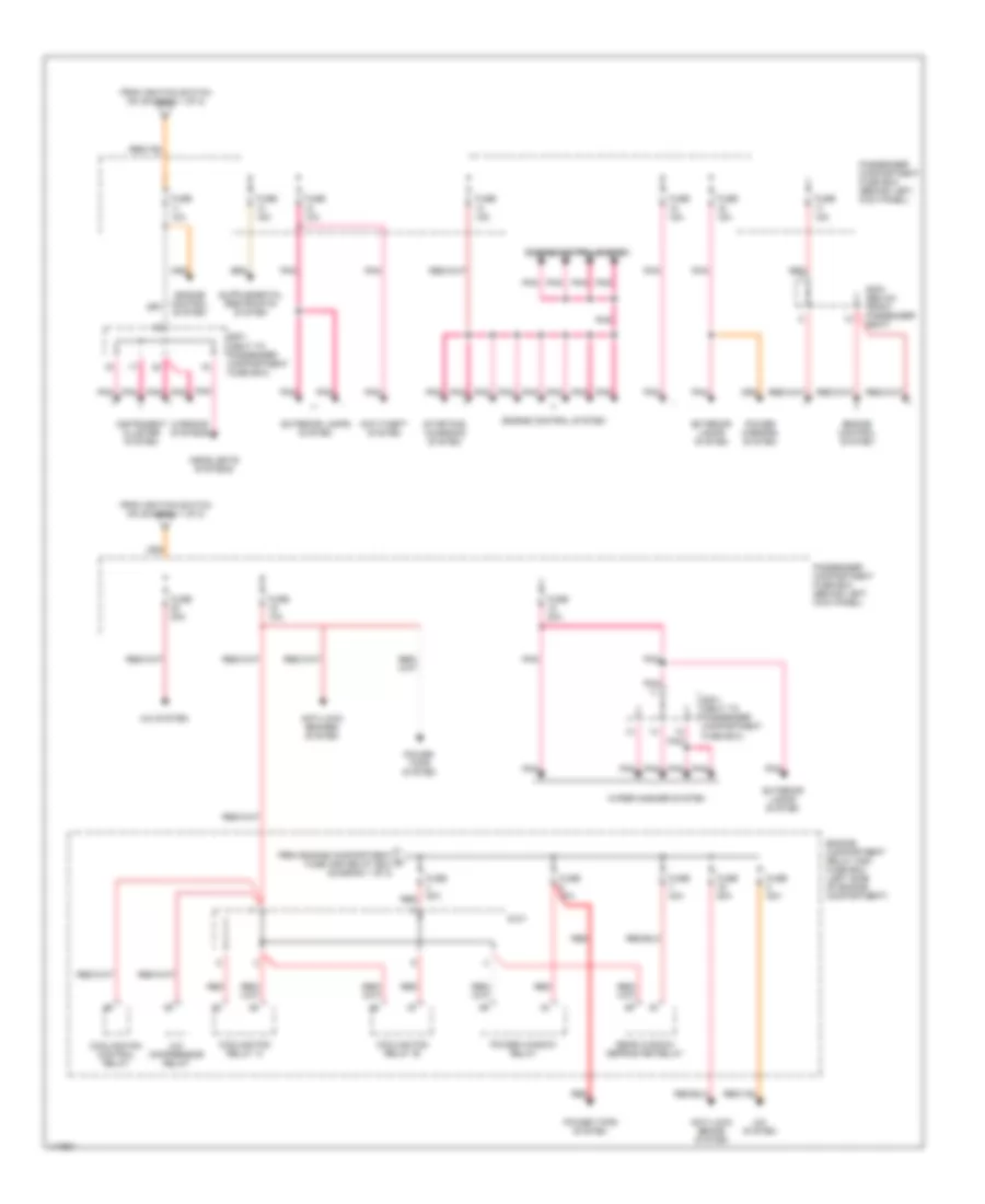 Power Distribution Wiring Diagram 2 of 2 for Daewoo Lanos S 2000