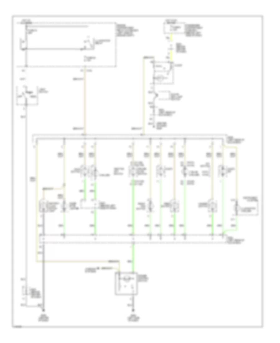 Instrument Illumination Wiring Diagram for Daewoo Leganza CDX 2000