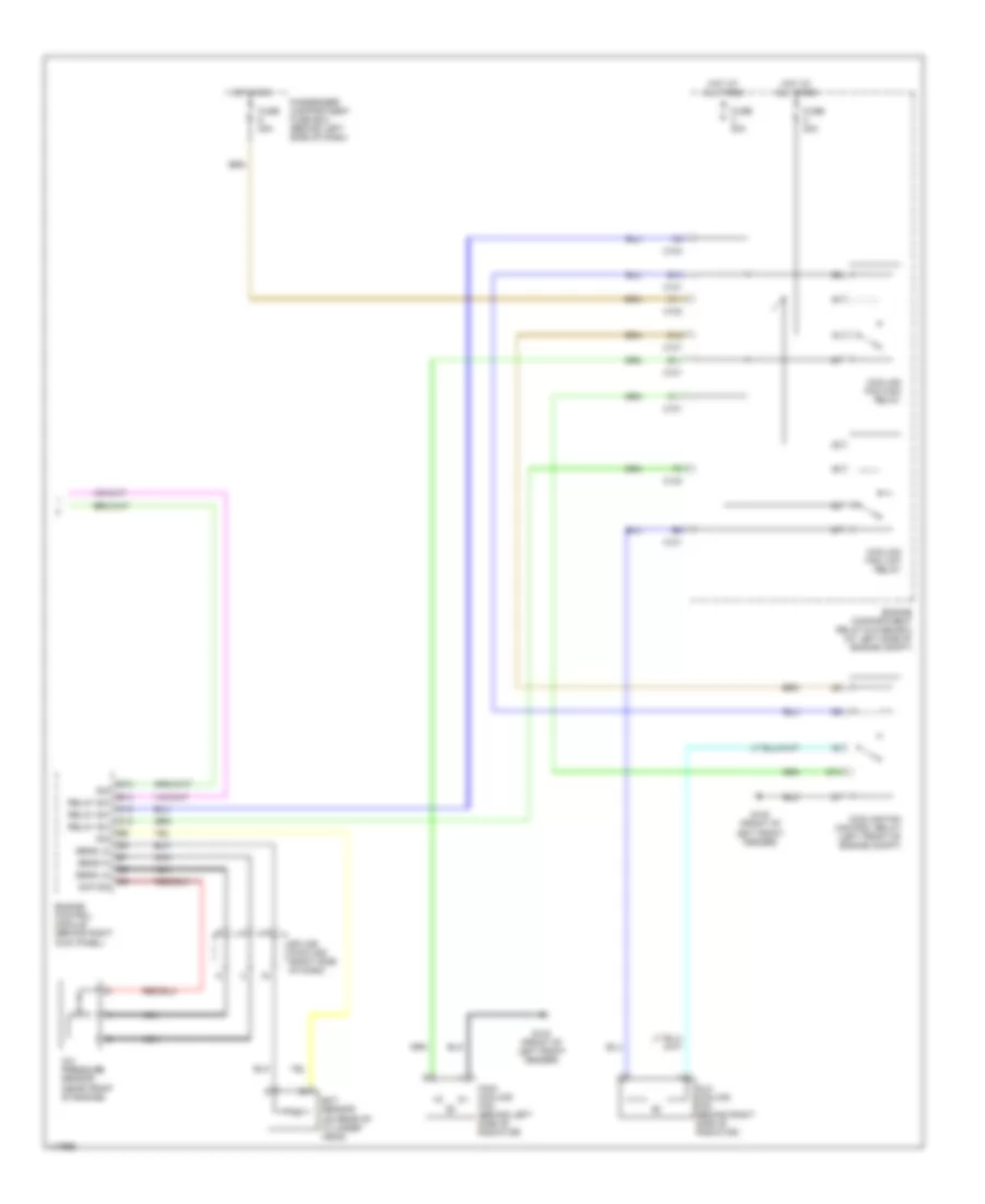 Automatic A C Wiring Diagram 2 of 2 for Daewoo Leganza SE 2000