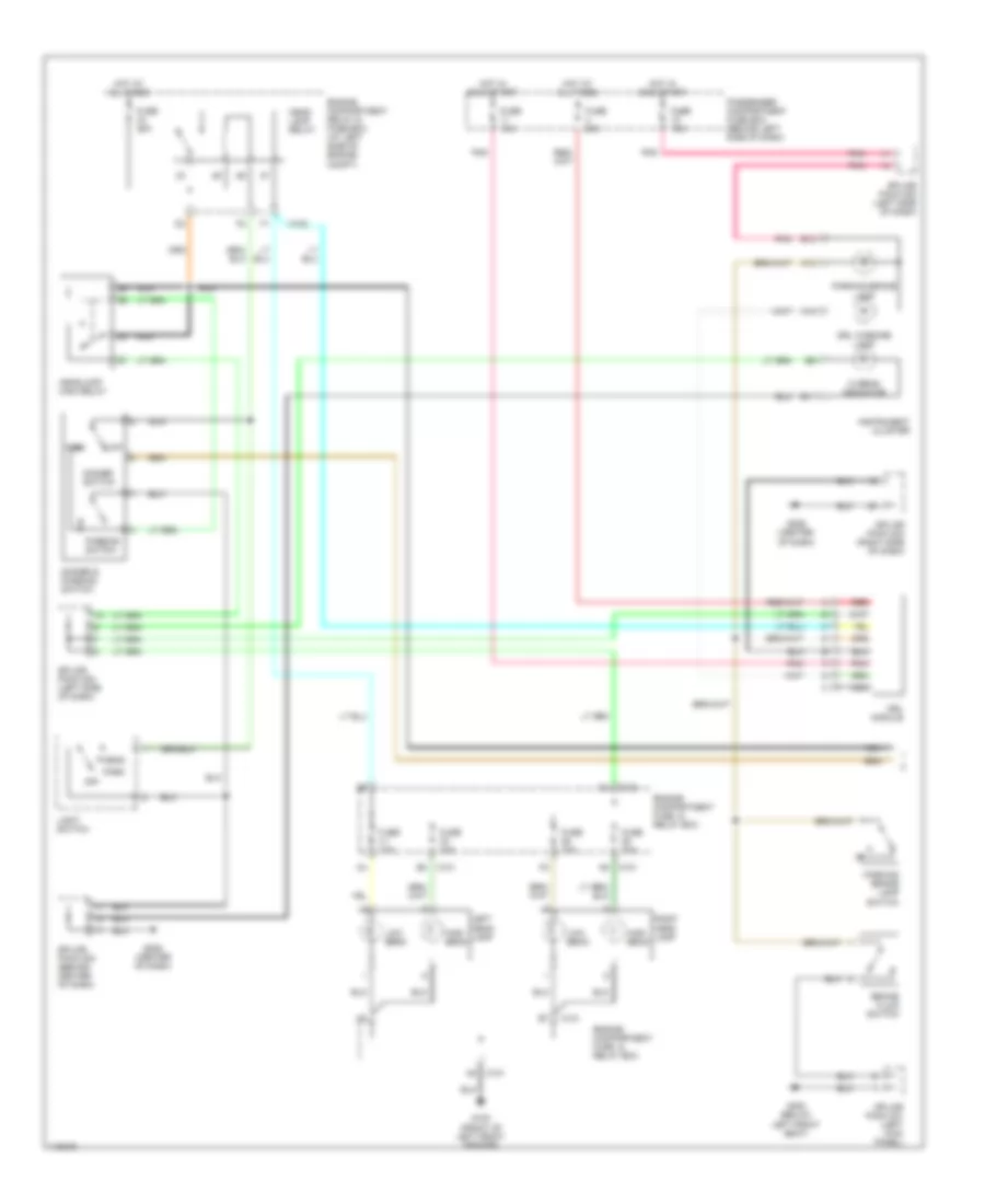 Headlights Wiring Diagram with DRL 1 of 2 for Daewoo Leganza SE 2000
