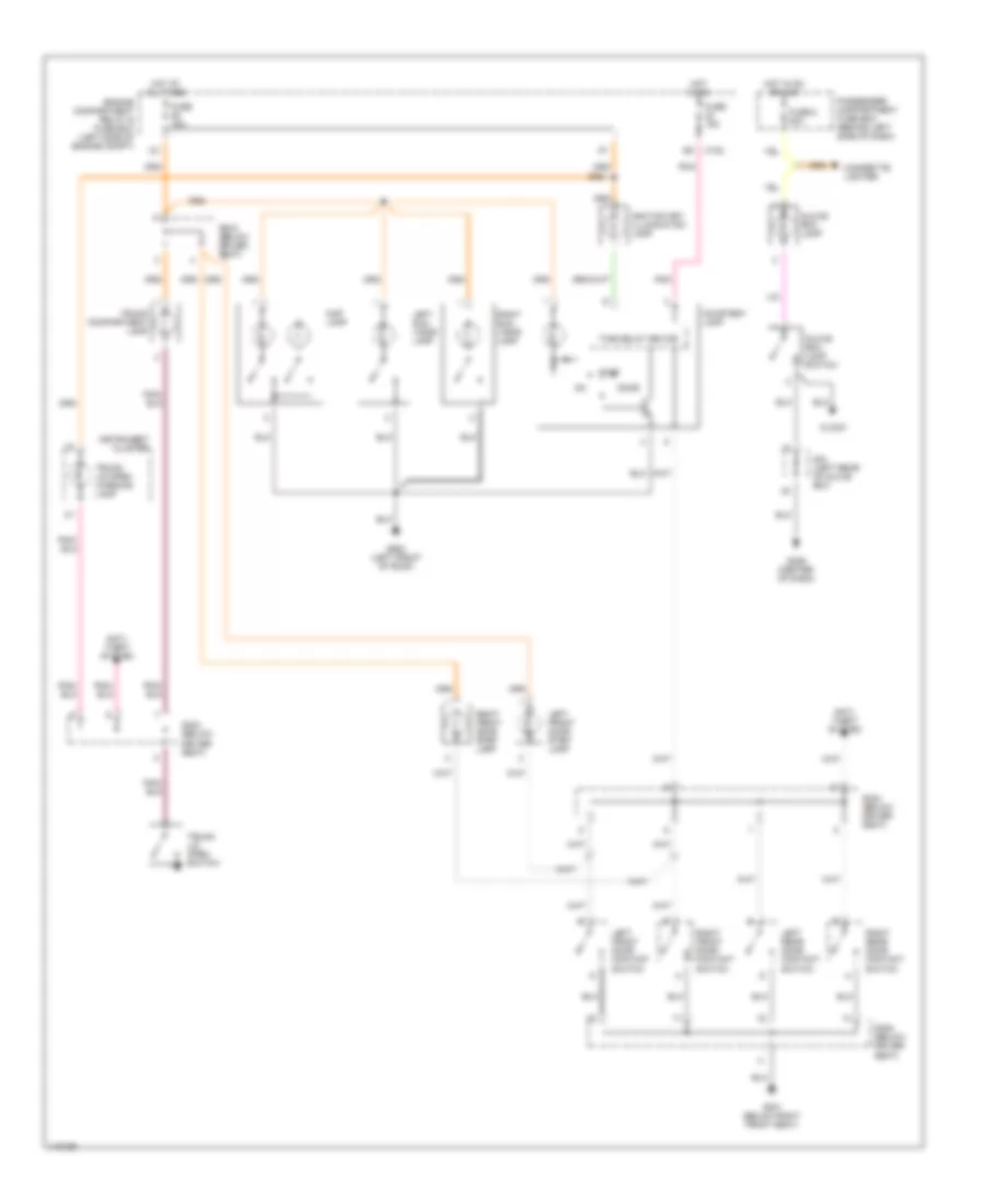 Courtesy Lamps Wiring Diagram for Daewoo Leganza SE 2000