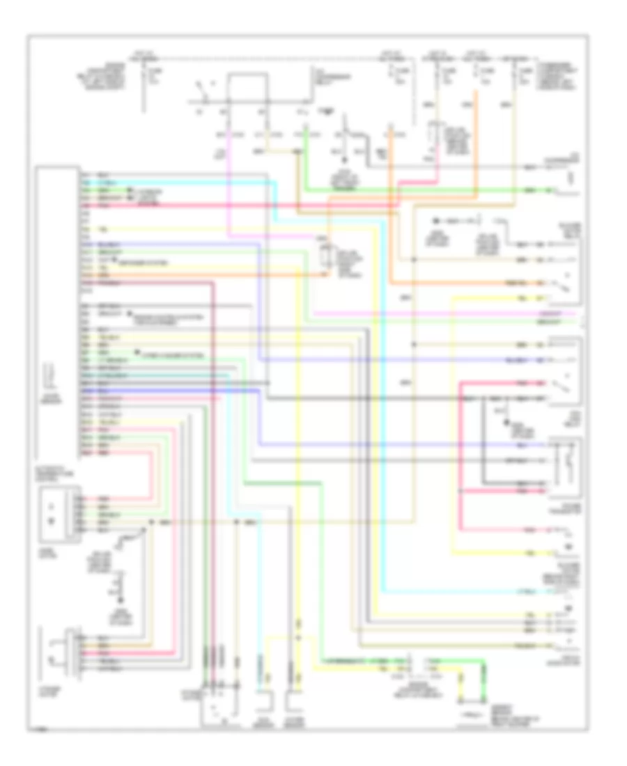 Automatic A C Wiring Diagram 1 of 2 for Daewoo Leganza CDX 2001