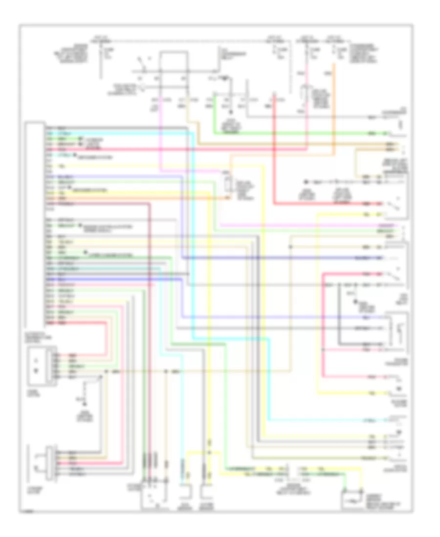 Automatic A C Wiring Diagram 1 of 2 for Daewoo Nubira SE 2002