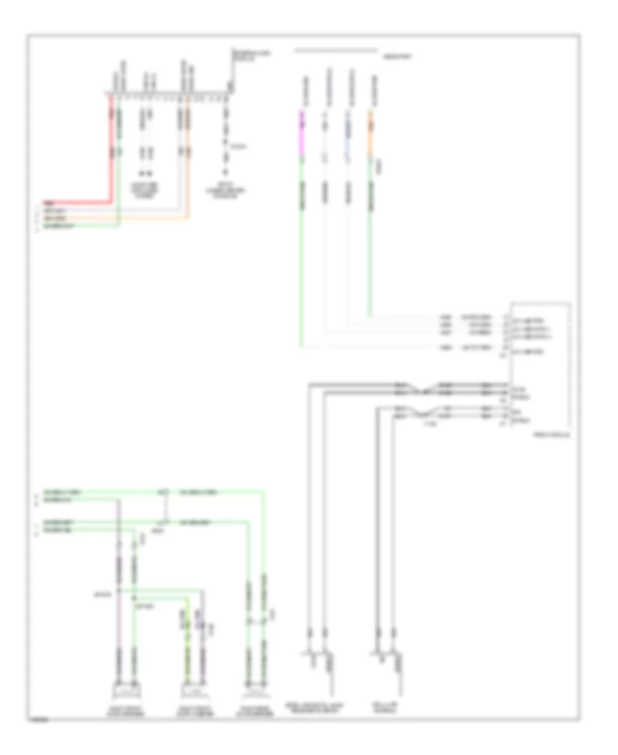 Электросхема магнитолы, стандартная комплектация (2 из 2) для Dodge Durango Rallye 2014