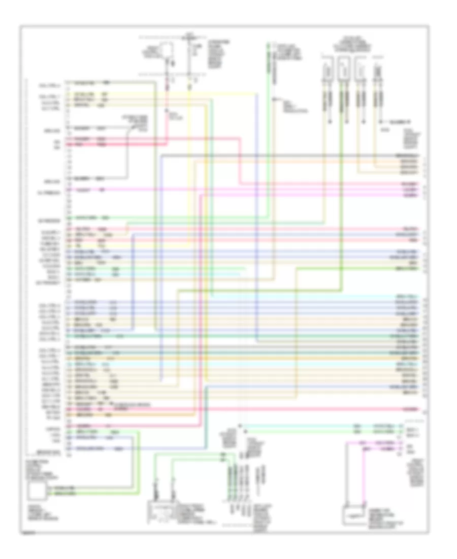 6.1L, Электросхема системы управления двигателя (1 из 4) для Dodge Charger Daytona R/T 2006