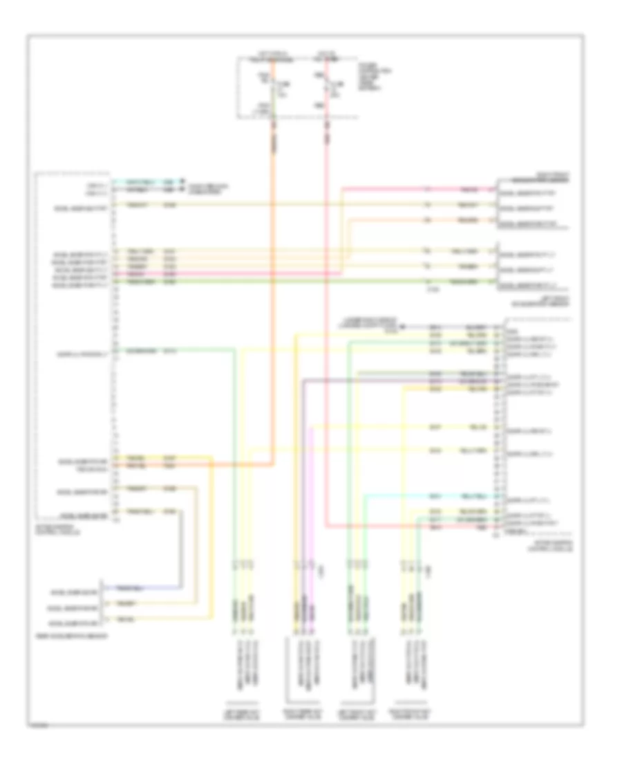 Электросхема электроники подвески для Dodge Challenger SRT-8 2013