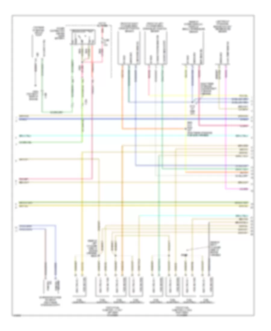 6.4L, Электросхема системы управления двигателя (3 из 5) для Dodge Challenger SRT-8 2013