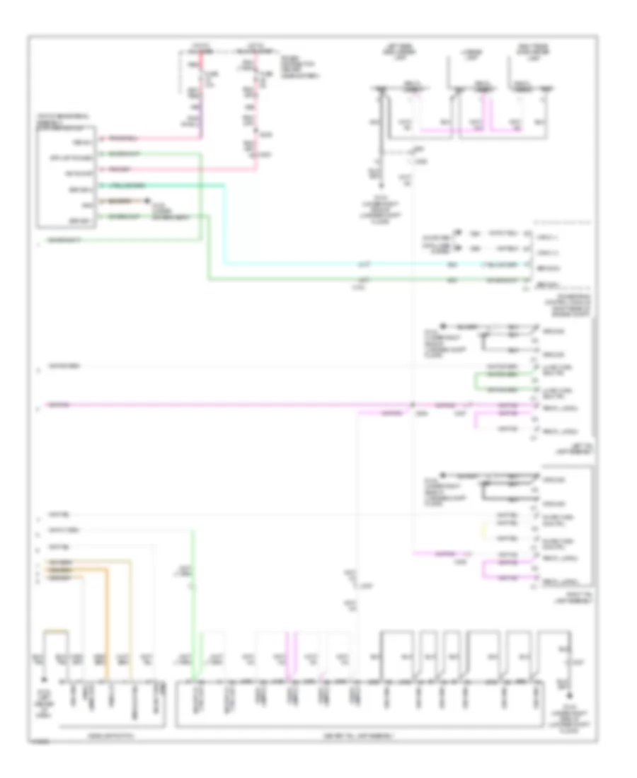 Электросхема внешнего освещения (2 из 2) для Dodge Challenger SRT-8 2013