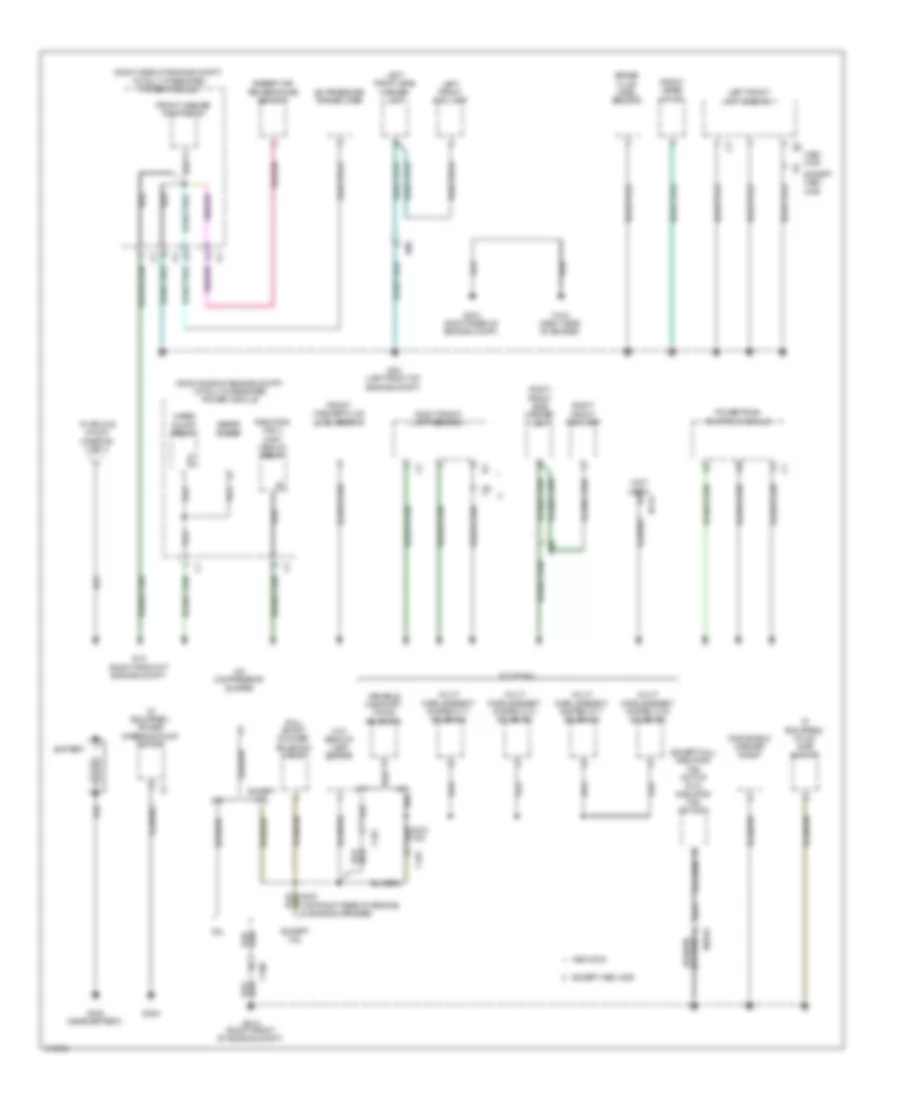 Электросхема подключение массы заземления (1 из 3) для Dodge Challenger SRT-8 2013