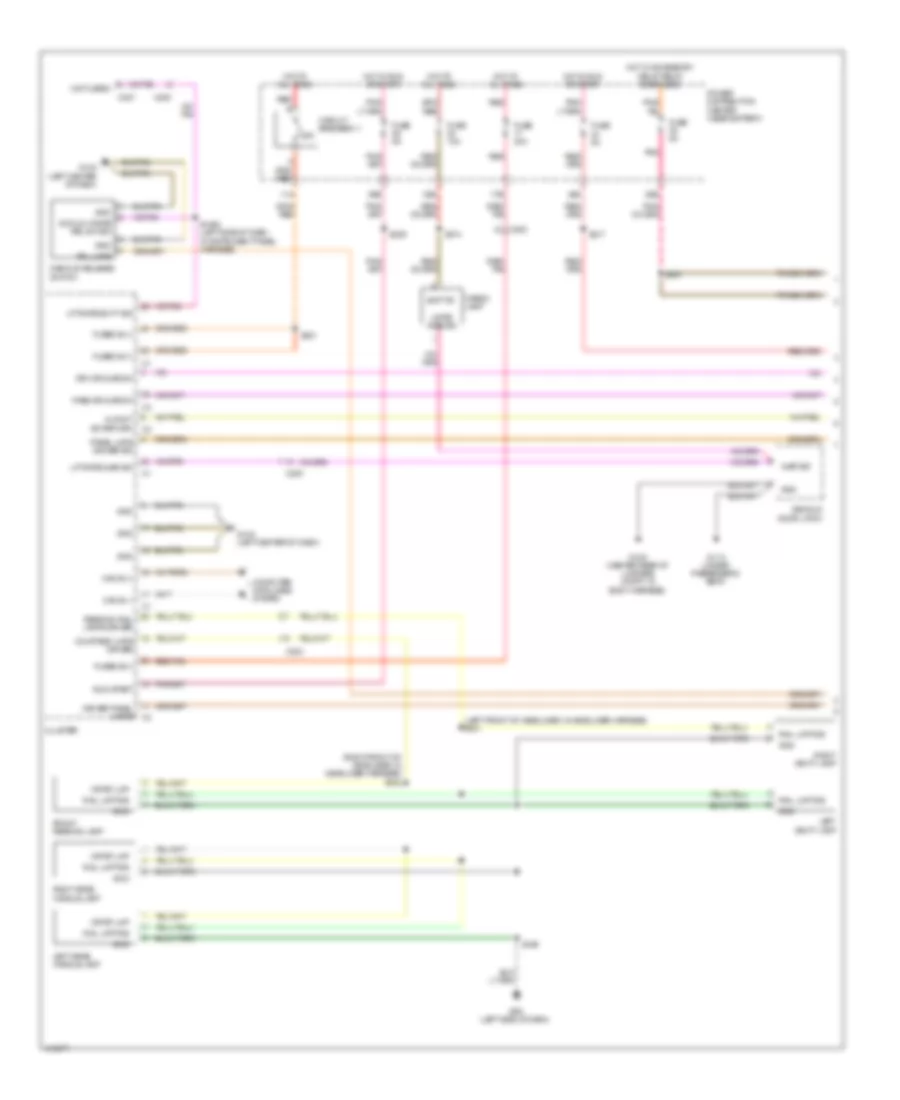 Электросхема освещения салона (1 из 2) для Dodge Challenger SRT-8 2013
