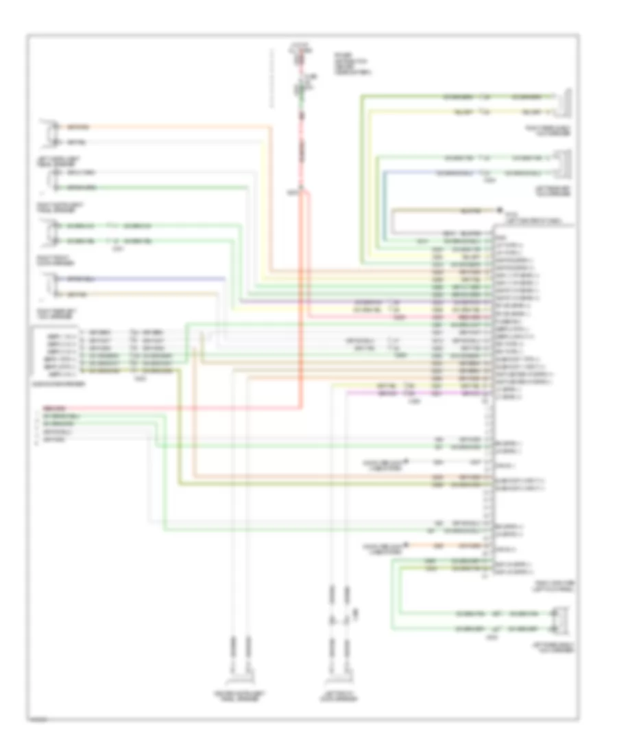 Электросхема магнитолы (2 из 2) для Dodge Challenger SRT-8 2013