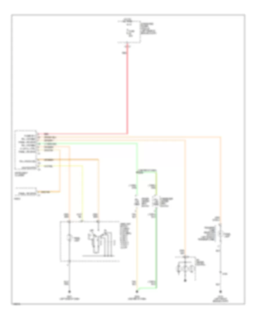 Электросхема подсветки приборов для Dodge Pickup R2004 1500