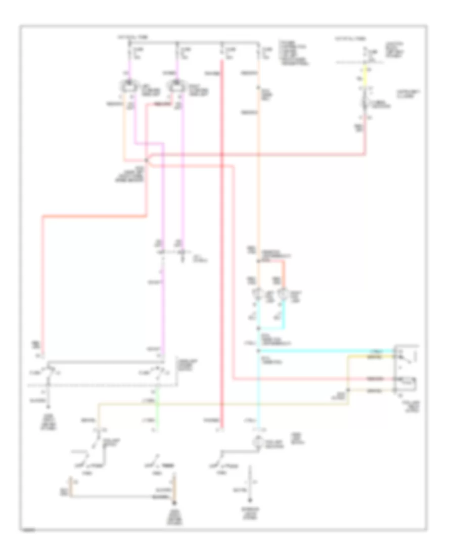 Headlight Wiring Diagram, without DRL & without Квадратические Фары для Dodge Pickup R2000 1500