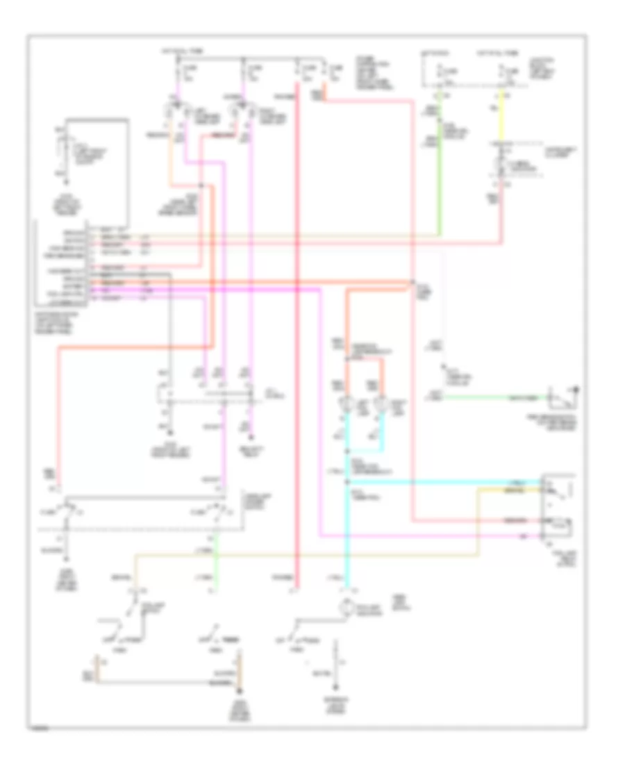 Headlight Wiring Diagram, withDRL & without Квадратические Фары для Dodge Pickup R2000 2500
