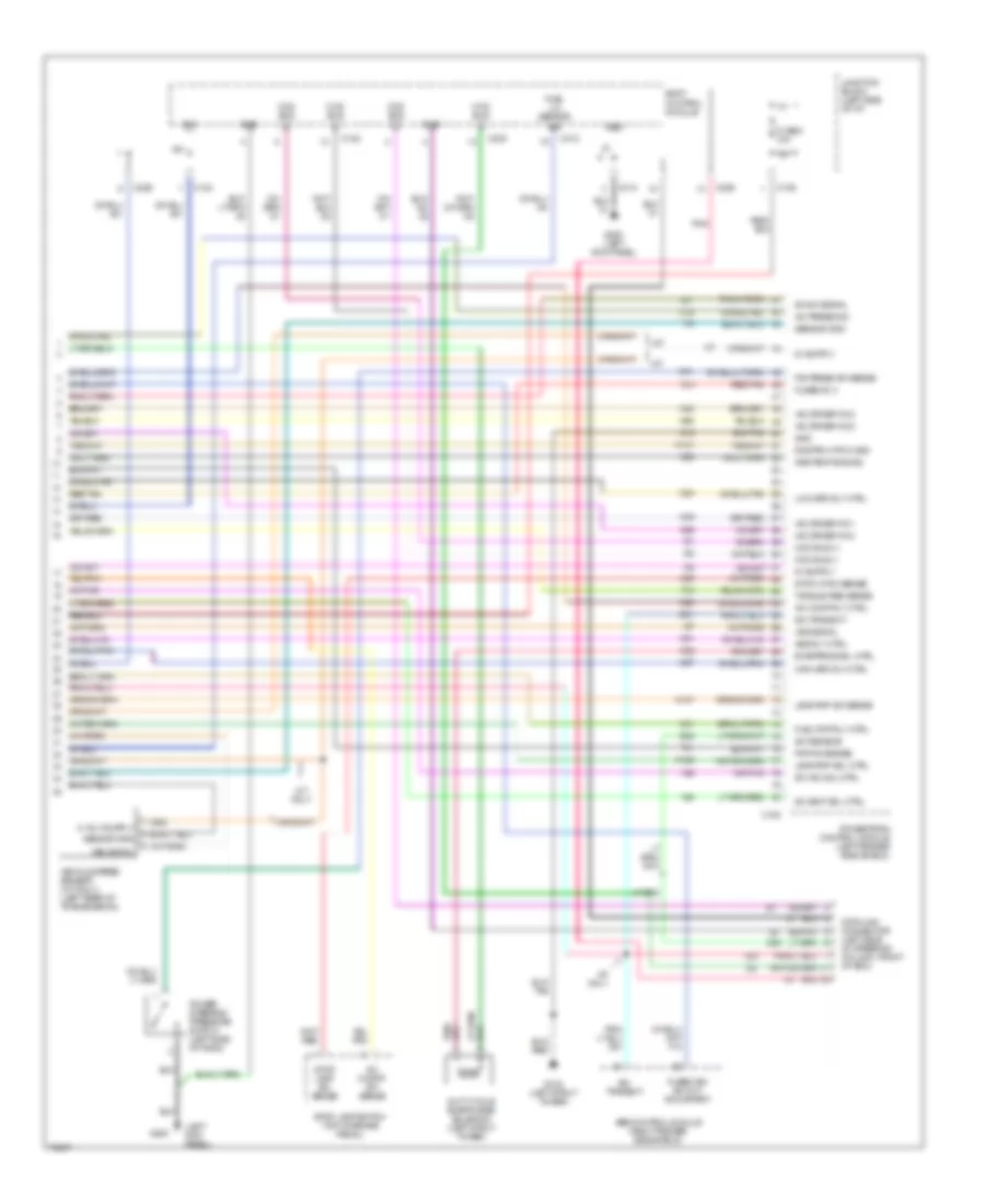 2.4L, Электросхема системы управления двигателя (4 из 4) для Dodge Stratus 1996