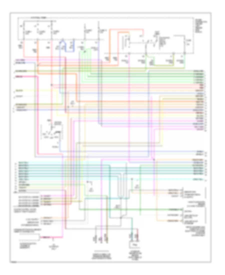 2.5L, Электросхема системы управления двигателя (2 из 4) для Dodge Stratus 1996