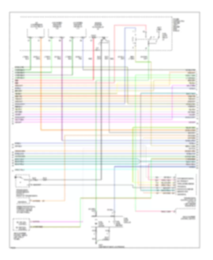 2.5L, Электросхема системы управления двигателя (3 из 4) для Dodge Stratus 1996