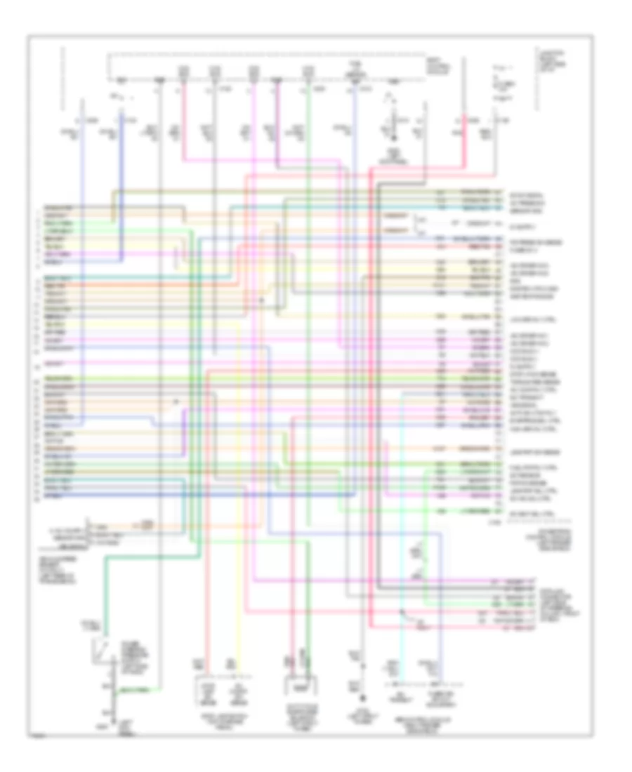 2.5L, Электросхема системы управления двигателя (4 из 4) для Dodge Stratus 1996