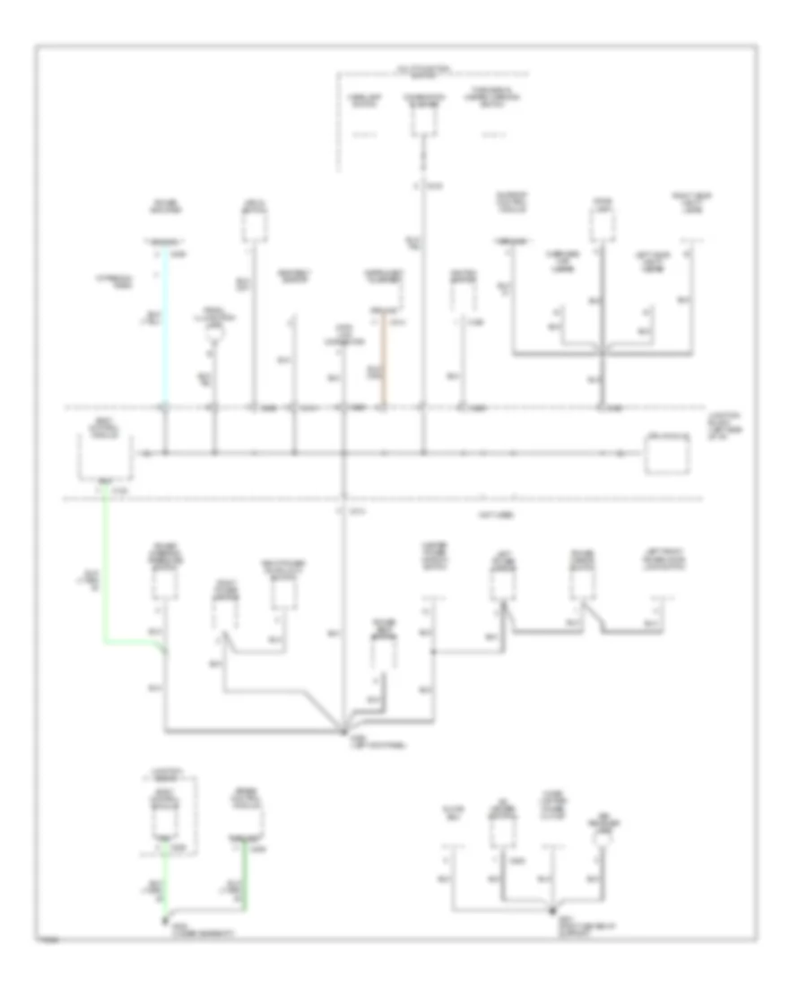 Электросхема подключение массы заземления (2 из 3) для Dodge Stratus 1996