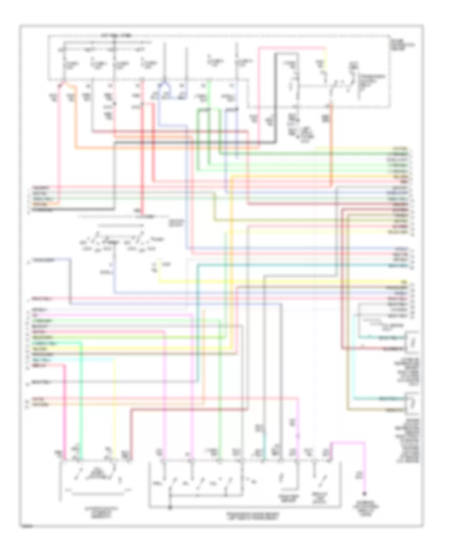 Электросхема коробки передач АКПП (2 из 4) для Dodge Stratus 1996