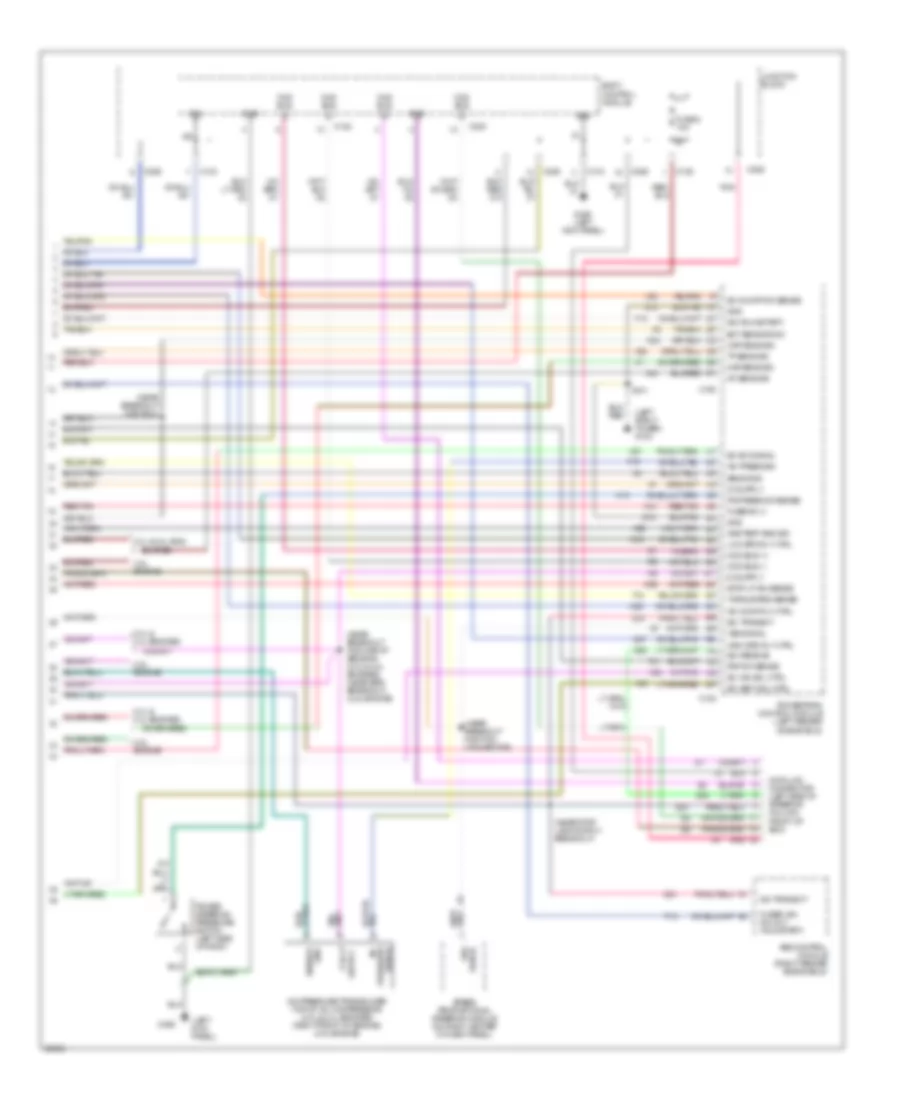 Электросхема коробки передач АКПП (4 из 4) для Dodge Stratus 1996