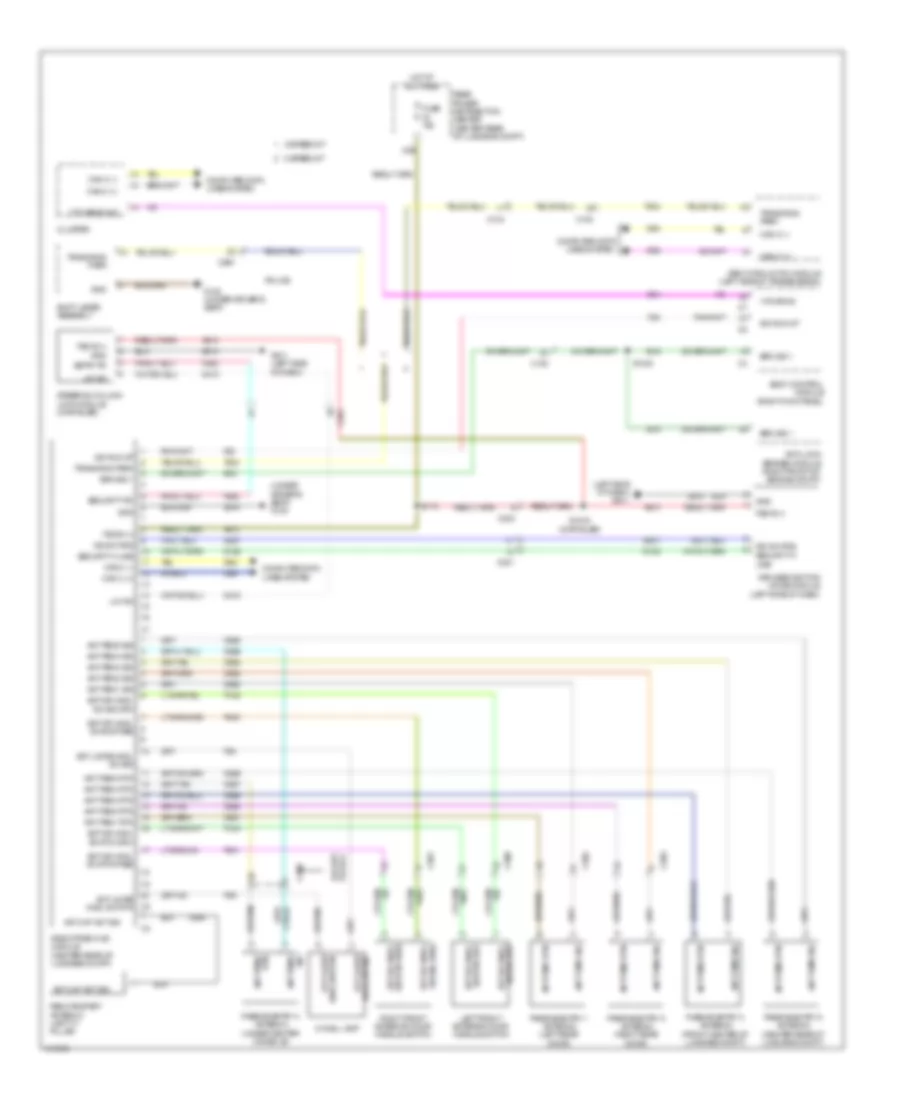 Электросхема пассивного открывания авто для Dodge Charger SXT 2013