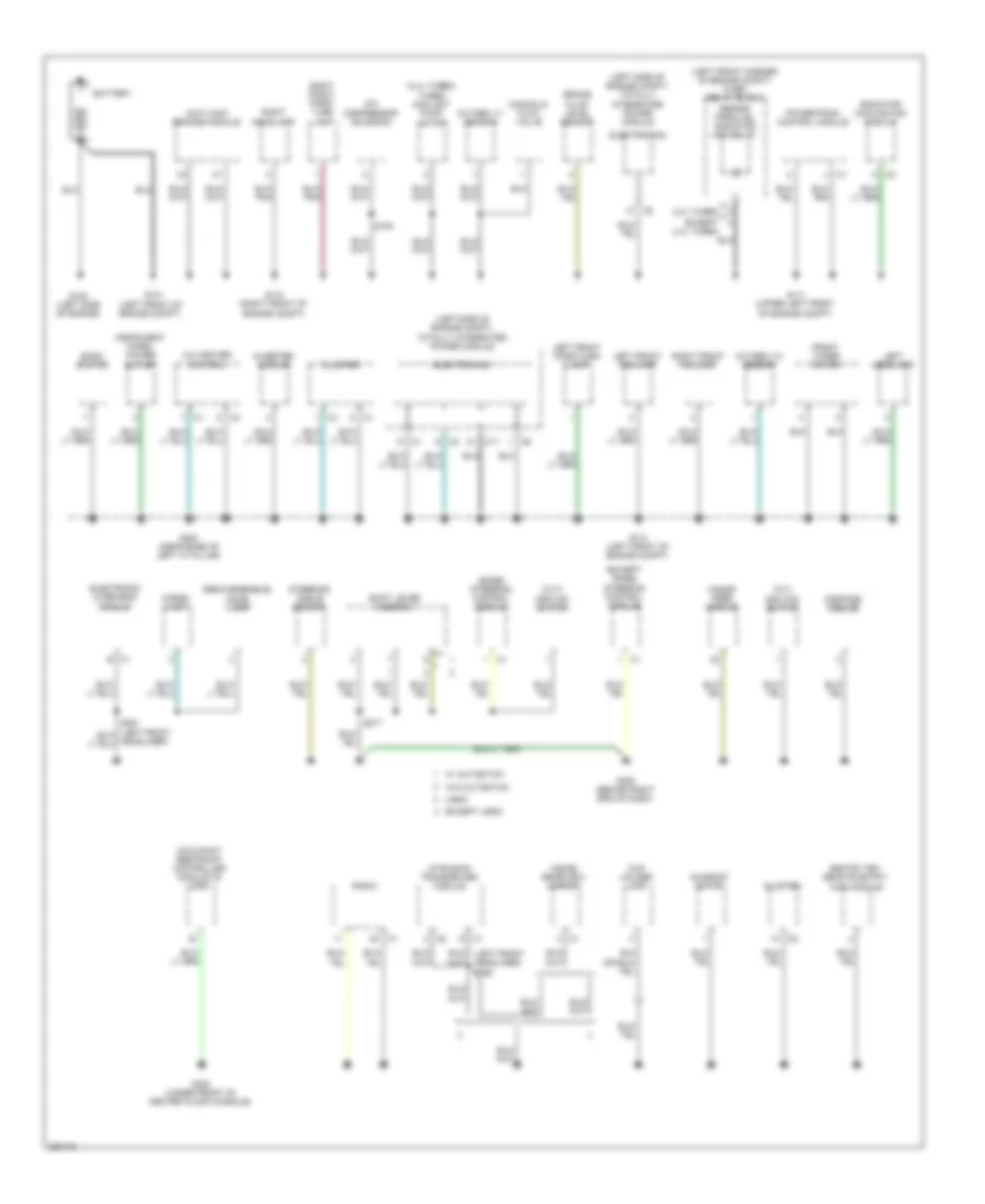 Электросхема подключение массы заземления (1 из 2) для Dodge Caliber SRT-4 2008