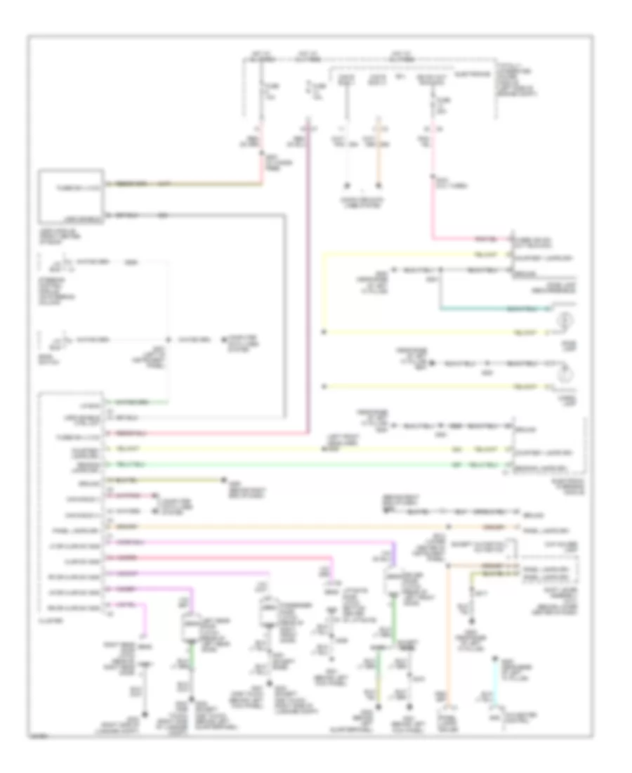 Электросхема освещения салона для Dodge Caliber SRT-4 2008