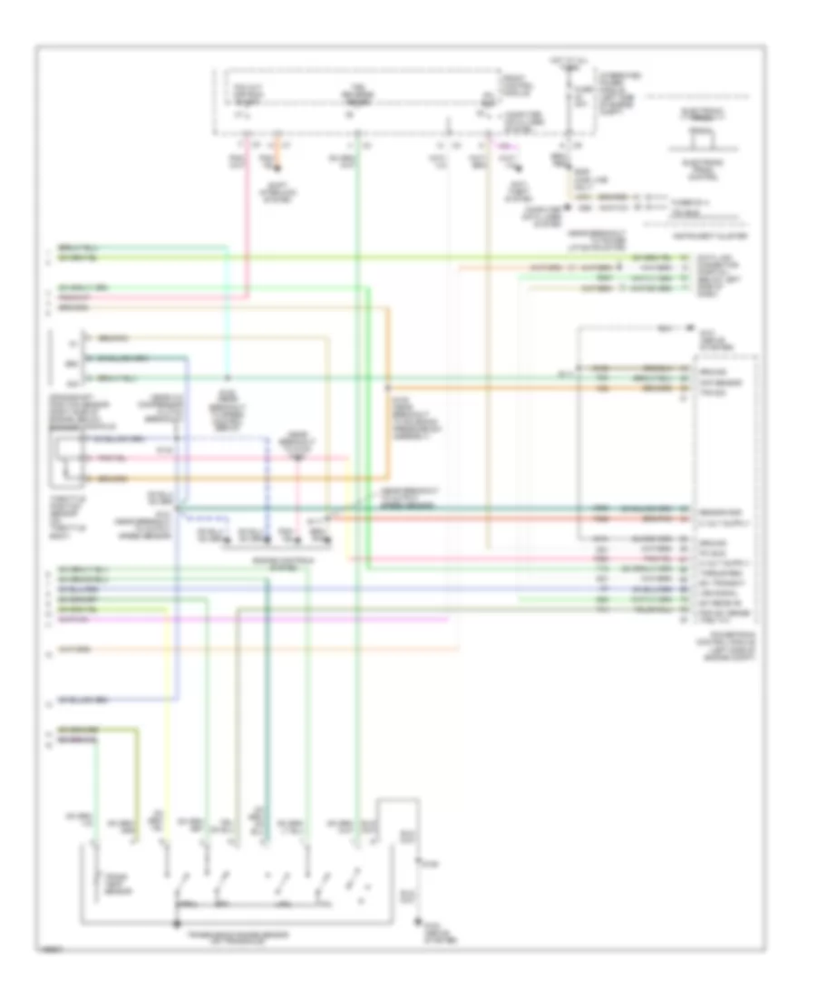 3.3L, Электросхема автоматической коробки передач АКПП (2 из 2) для Dodge Caravan SE 2003