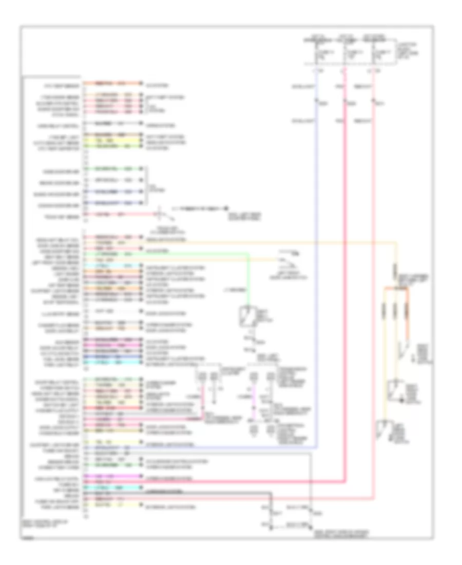 Электросхема блока управления кузовом для Dodge Intrepid 1997
