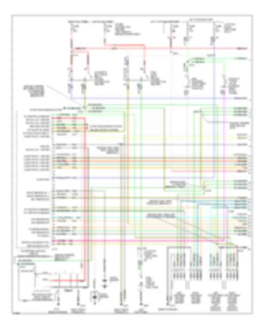 3.5L, Электросхема системы управления двигателя (1 из 3) для Dodge Intrepid 1997