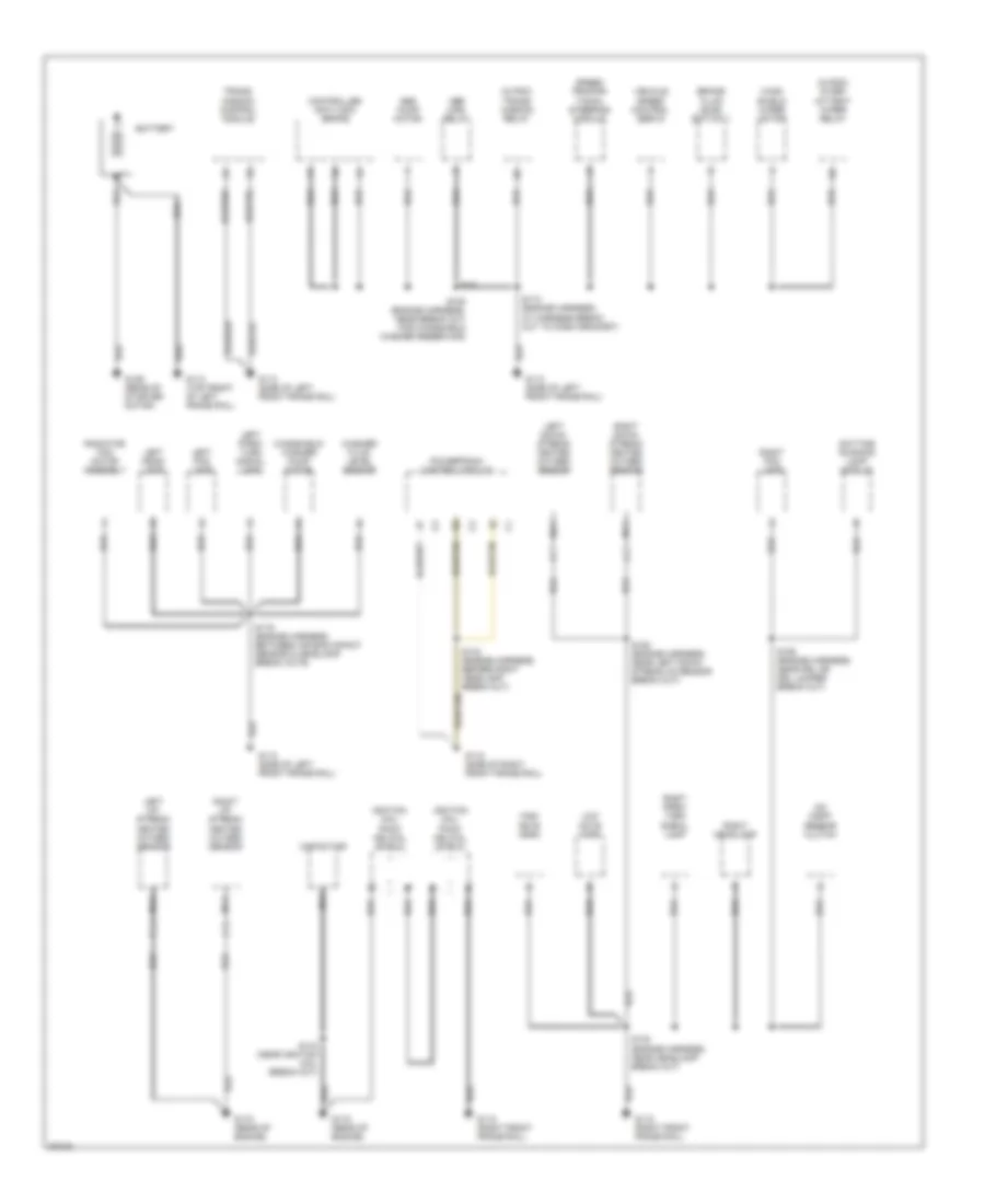 Электросхема подключение массы заземления (1 из 4) для Dodge Intrepid 1997