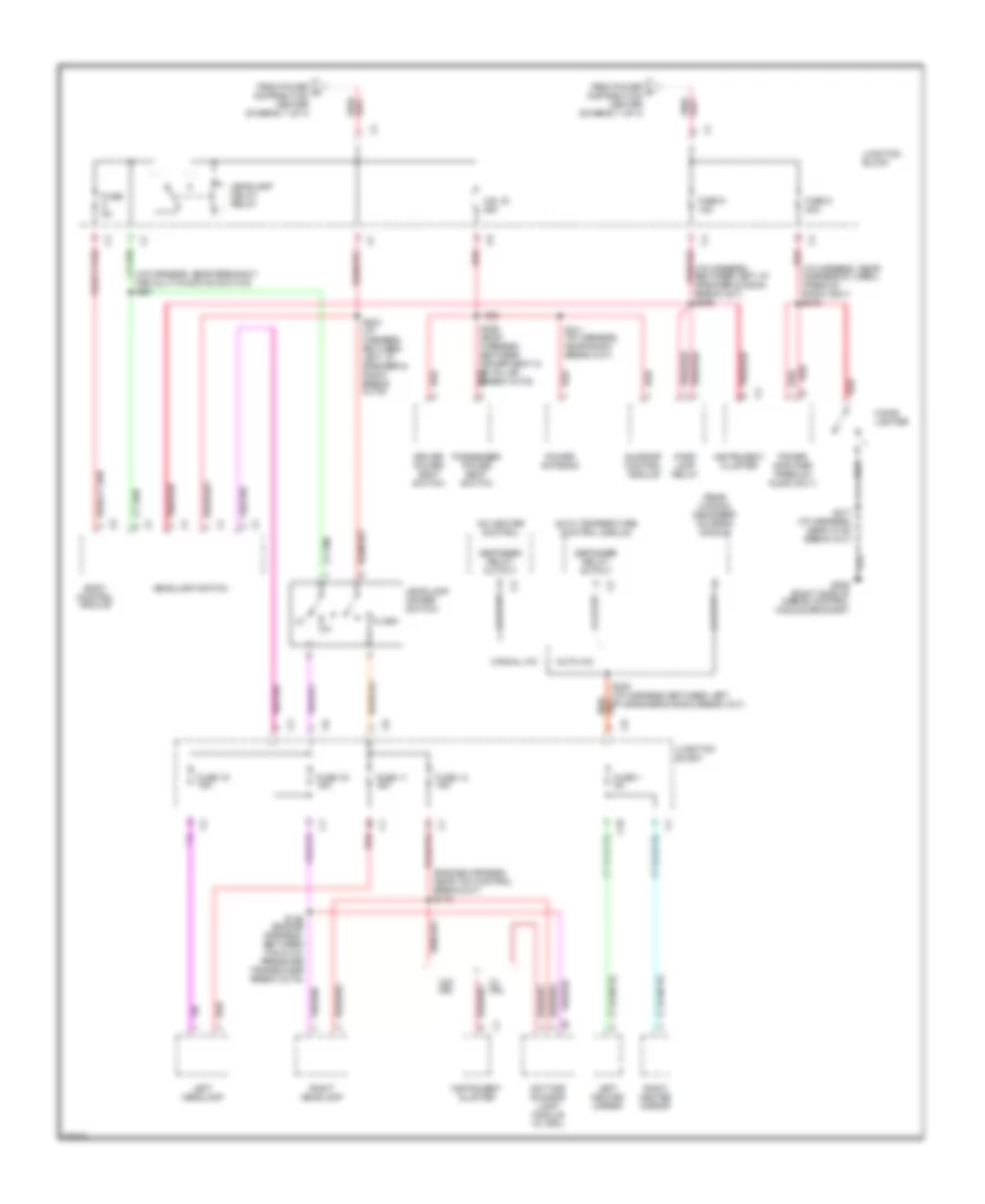 Электросхема блока предохранителей и реле (4 из 4) для Dodge Intrepid 1997