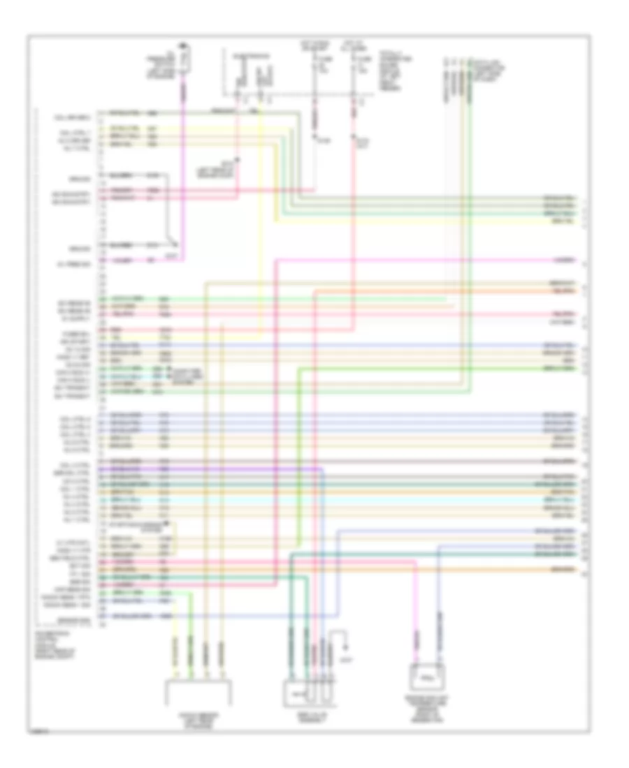 4.7L комбинированное топливо, Электросхема системы управления двигателя (1 из 5) для Dodge Pickup R2006 1500