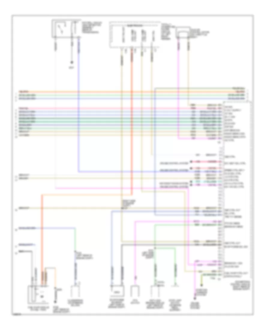4.7L комбинированное топливо, Электросхема системы управления двигателя (4 из 5) для Dodge Pickup R2006 1500