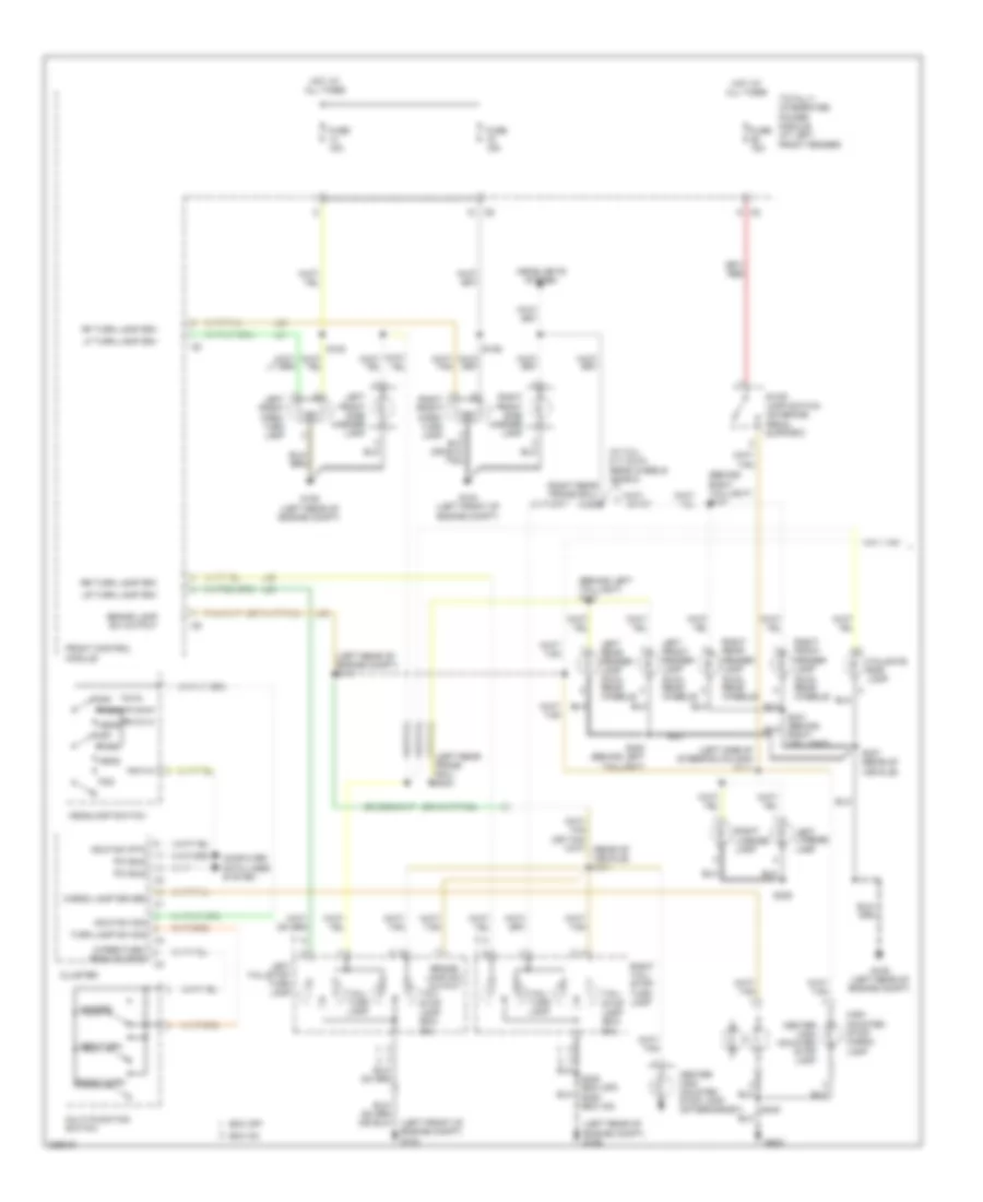 Электросхема внешнего освещения (1 из 2) для Dodge Pickup R2006 2500