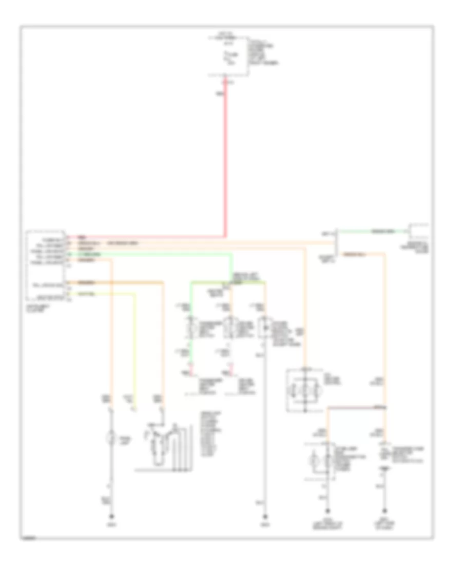 Электросхема подсветки приборов для Dodge Pickup R2006 2500