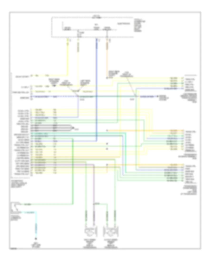 3.7L, Электросхема автоматической коробки передач АКПП для Dodge Pickup R2006 2500